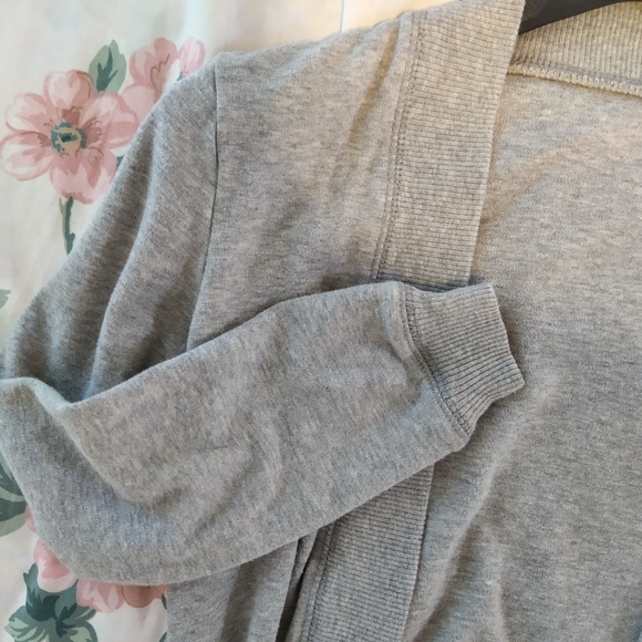 Light Gray Mid Sleeve Cardigan Shrug Grey - Picture 3 of 3